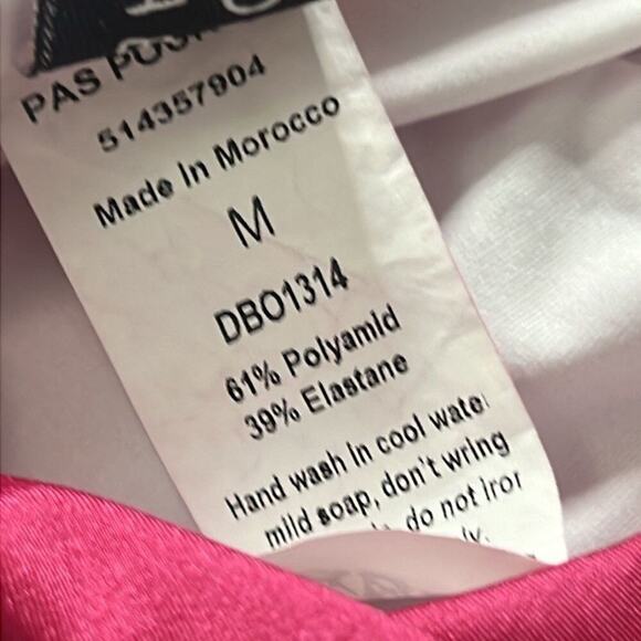 DODO BAR OR ONEPIECE GARNET DEEP PLUNGING‎ NECKLINE SWIMSUIT SIZE M - Picture 5 of 5